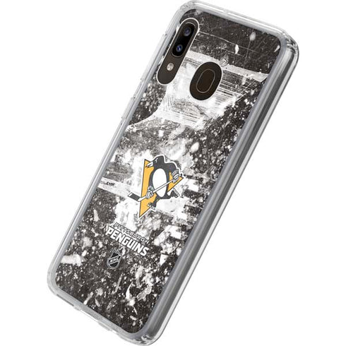NHL Pittsburgh Penguins Frozen Galaxy A20 Clear Case